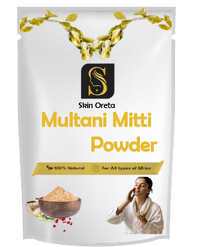 Pure Multani Mitti Powder in eco-friendly packaging – natural clay for face masks, acne treatment, and hair care